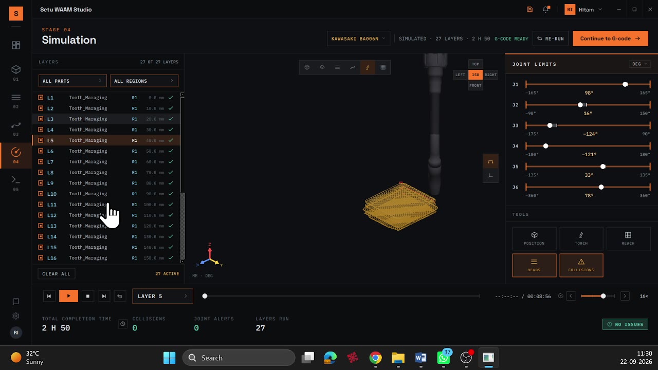 SETU project dashboard
